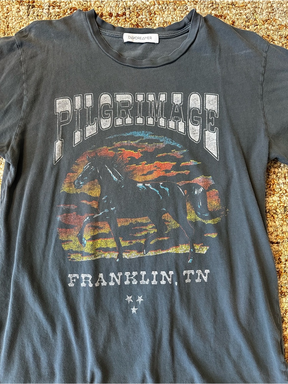 Daydreamer Charcoal Gray Graphic Tee - Picture 2 of 7